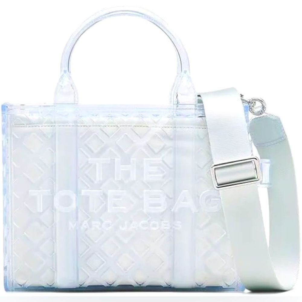 Authentic Marc Jacob’s Clear Jelly Tote w/ Dust bag (NWT)